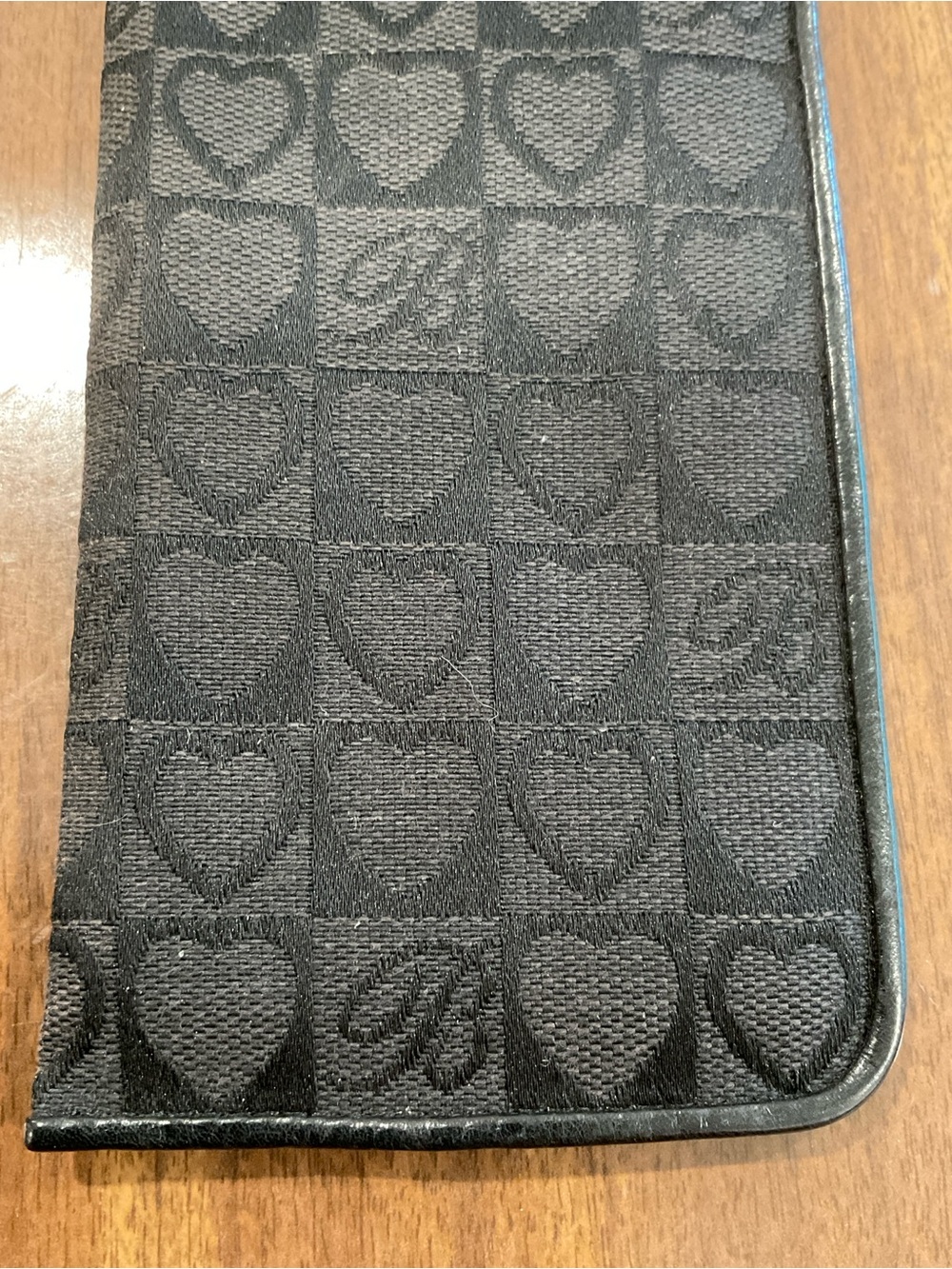 Brighton Black Logo Metal Heart pattern Eyeglasses Sunglasses Soft Case Fabric - Picture 2 of 10